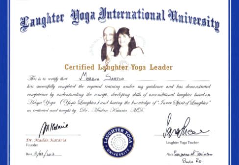 2015 - Attestato di Laughter Yoga Leader